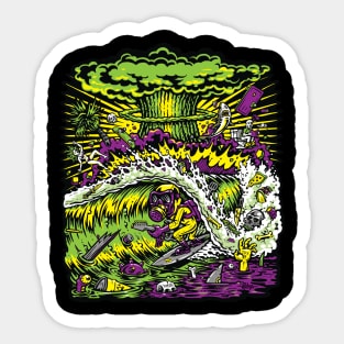 Toxic surfer Sticker